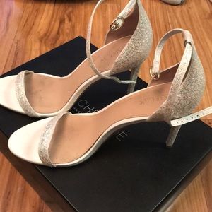 Glitter straps shoes